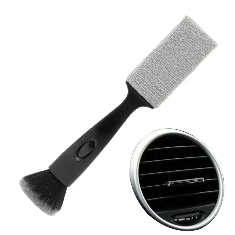 Auto Cleaning Brushes Air Conditioning Cleaning Brush Curved Handle Interior Cleaning Tool For Dashboard Air Vent Center Console