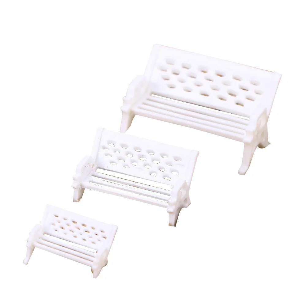 

12 Pcs Seat Decoration Ornaments Decorations Mirco Chair Moss White Garden Mini House