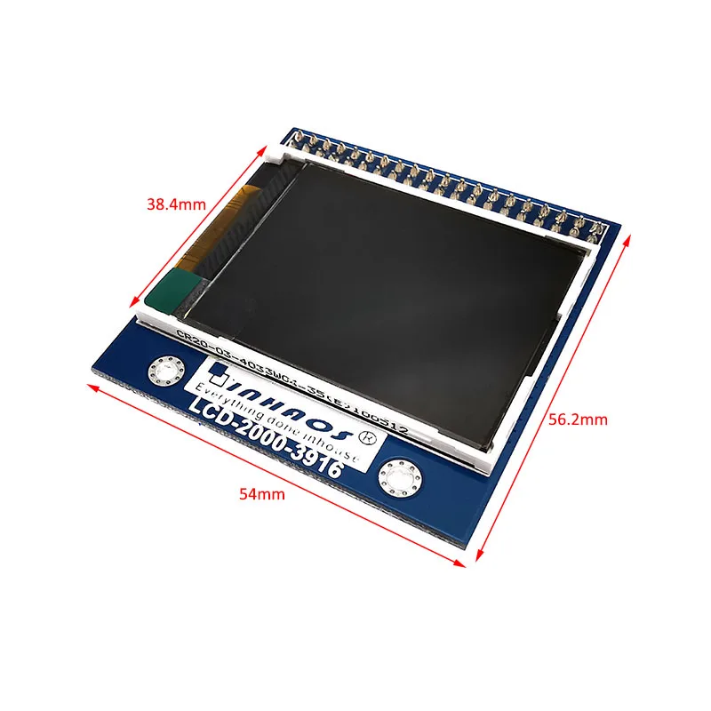 2,0-дюймовый TFT ЖК-модуль 3916, цветной экран 262k, 176RGB для Arduino STM32 ARM
