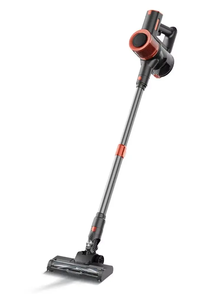 JIGOO C200 Kabelloser Staubsauger 23KPa Saugkraft 40min Laufzeit 2 Betriebsmodi Teleskop-Metallrohr & LED-Frontlicht