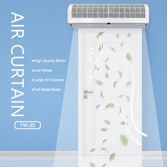 Rideau d'air de porte avec flux d'air de bain, moteur à grande vitesse, rideau d'air de chambre froide, longueur 0.9m