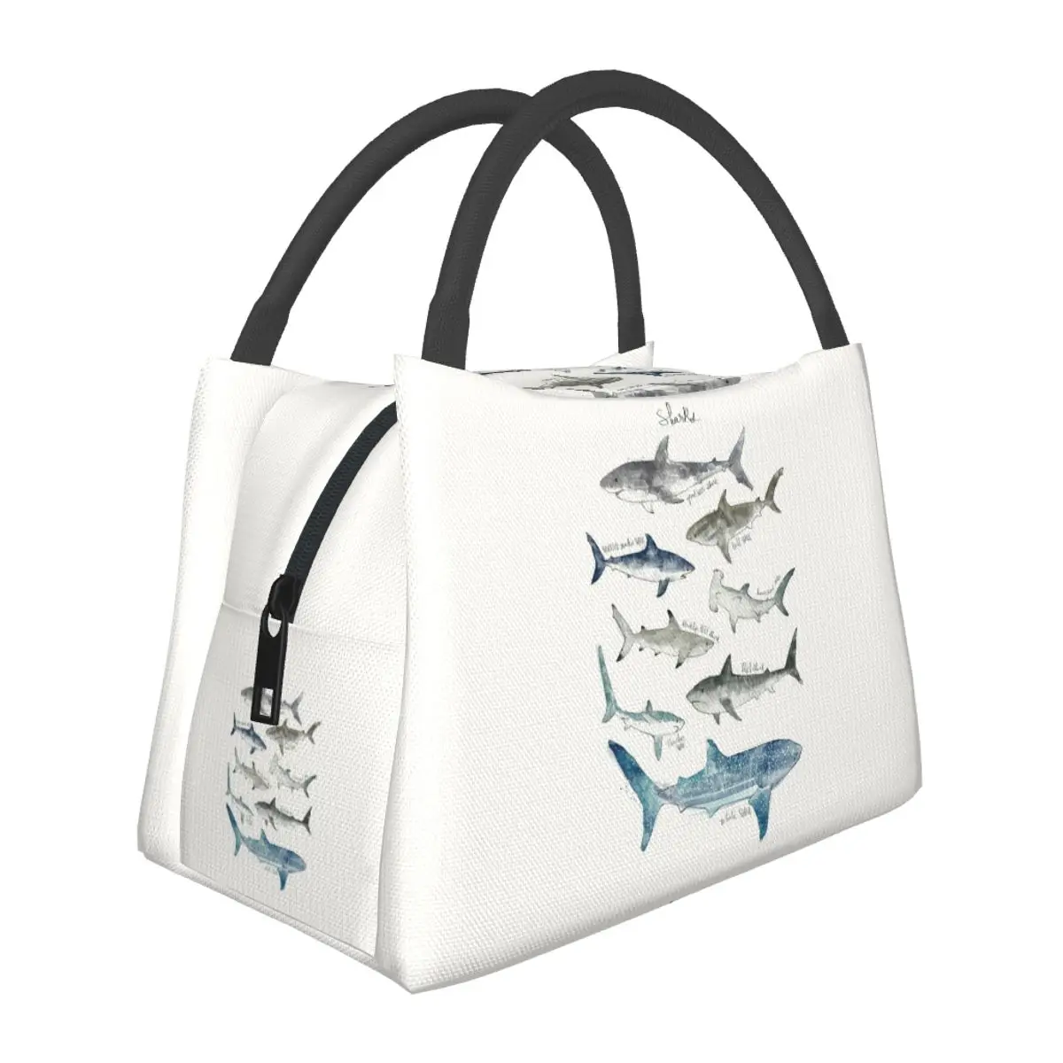 Sharks Insulated Lunch Bag for School Bento Storage Food Boxes Portable Container Cooler Thermal Lunch Box Tote