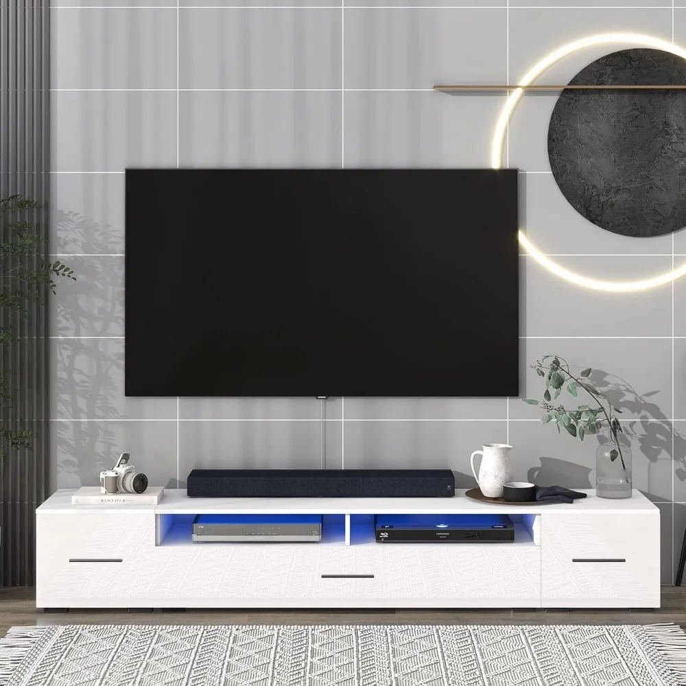 White Led Tv Stand …