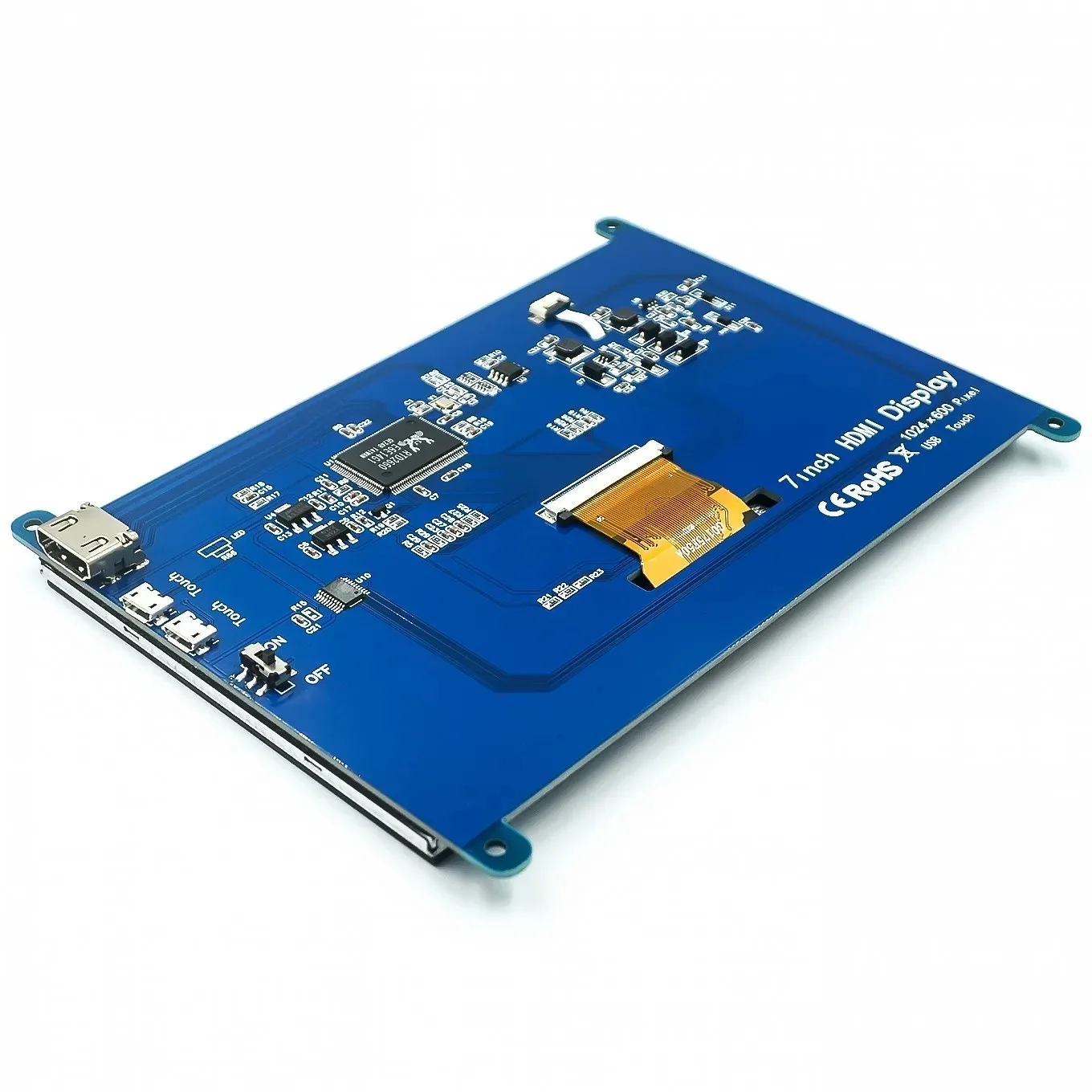 Monitor LCD HDMI da 7" Raspberry Pi 3/4 Generazione Ultra HD compatibile con Raspberry PI