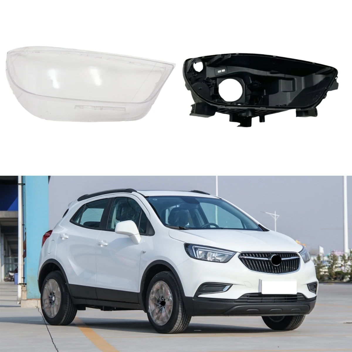 

Для Buick Encore 2016 2017 2018 2019, автомобильный аксессуар, основание фары, корпус фары, передняя лампа дома, стекло