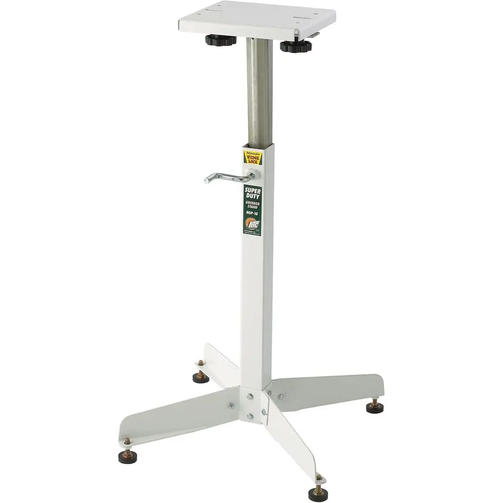 

Adjustable Height Bench Grinder Stand, 25-41 Inch, Heavy Duty 500 lb Capacity, White