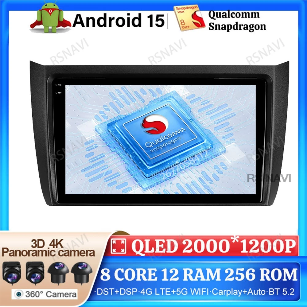 

Автомобильное радио Android 15 для Lifan 620EV 650EV 2015 2016-2019, беспроводной Carplay, автонавигация, мультимедийный GPS DSP, Qualcomm BT DVD