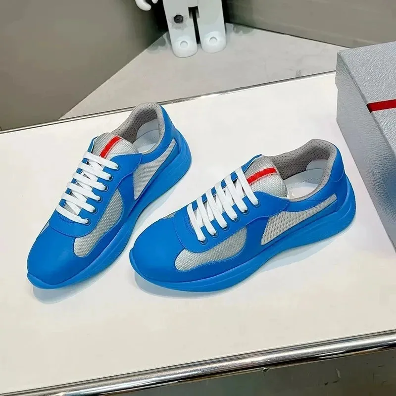 شبكة براءات الاختراع والجلود المرقعة زوجين أحذية تنس عادية تنفس جولة تو الدانتيل يصل لينة وحيد أحذية رياضية متعددة الوظائف