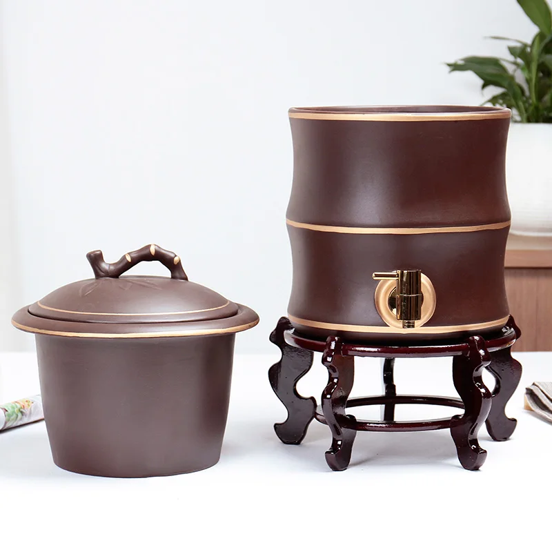 Filter water tank Purple sand  storage tank storage tank with faucet with Maifanshi water storage bucket