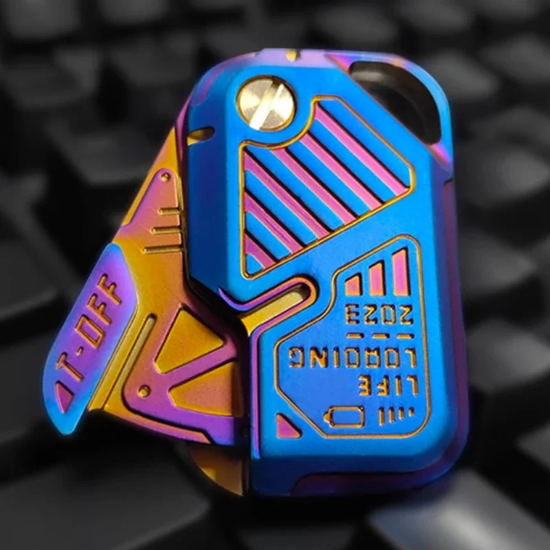 تململ المغناطيسي دفع بطاقة رمي بطاقات دفع لوحة الميكانيكية المنزلق اللمس عملة EDC المعادن الحسية تخفيف لعبة لتخفيف التوتر