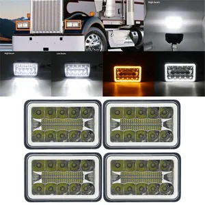 LED -Scheinwerfer für Motorrad, Scheinwerfer, DRL, H4651, H4652, H4656, H6545, 4x6 Zoll, Harley Kenworth Scheinwerfer, Ford, Turcks, Honda, Suzuki, Drz 8 Hauptverkäufe LED LED Universal Car - №6