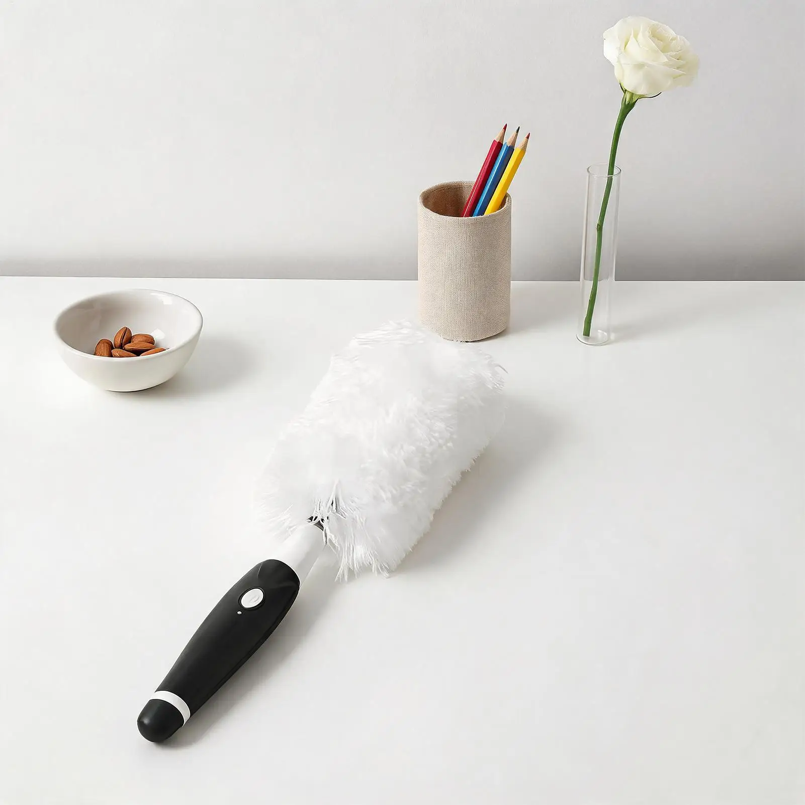 

Electric Dust Brush Microfiber Cordless Adjustable With Extendable Handle Electric Dirt Dust Brush For Living Room Kitchen