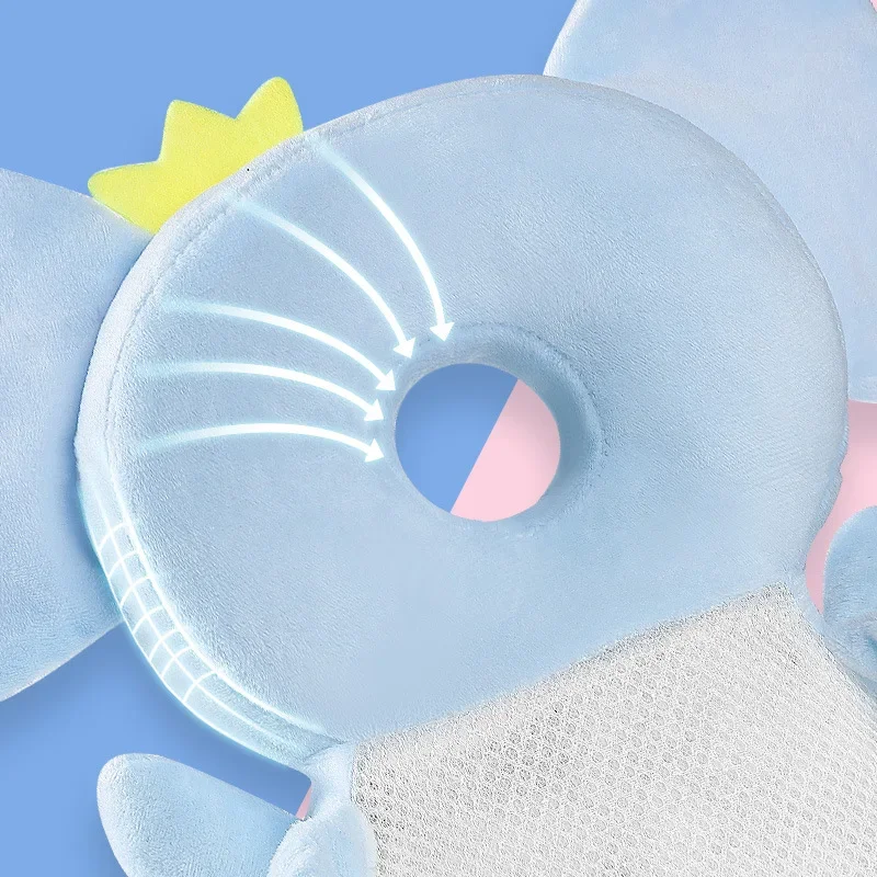 Toddler Head Protector (1-3T) - Safety Cushion Pad with Angel Bee Cartoon Protective Headgear for Back & Head Injury Prevention