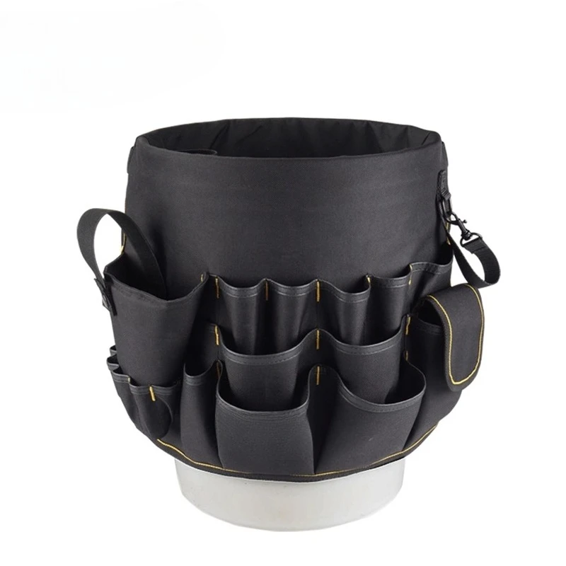 

Многофункциональная сумка-ведро для инструментов, сумка для электрика, парусиновая функциональная сумка, портативный набор строительных инструментов