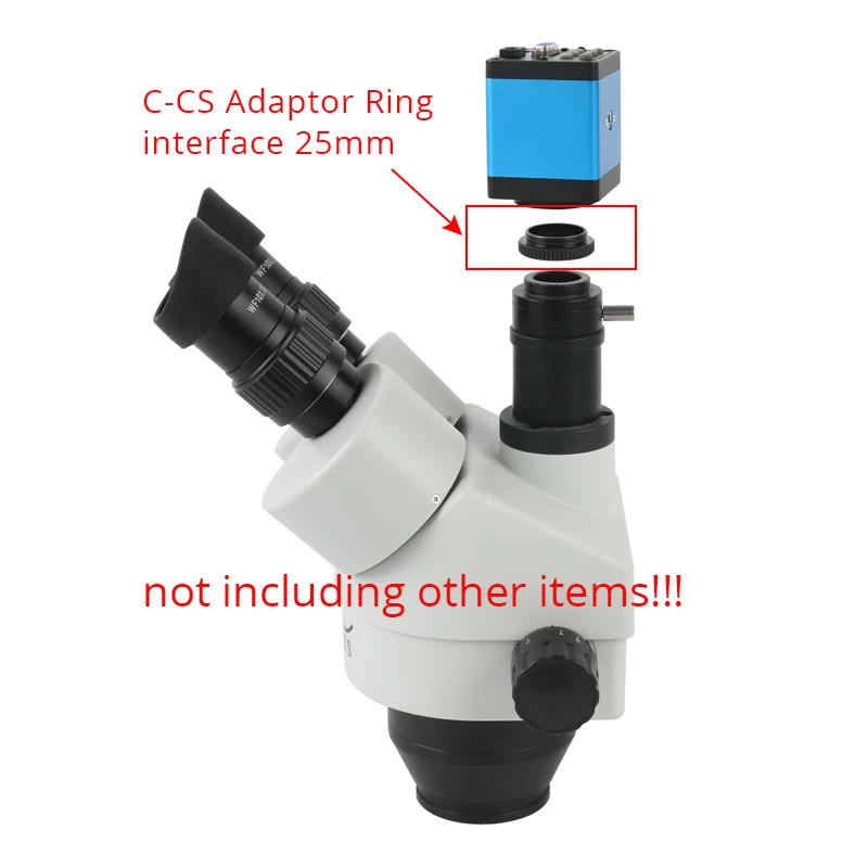 C-MOUNT 5mm Extension Tube Adapter C-CS Mount Adaptor Spacer Ring For CCTV Lens 2pcs
