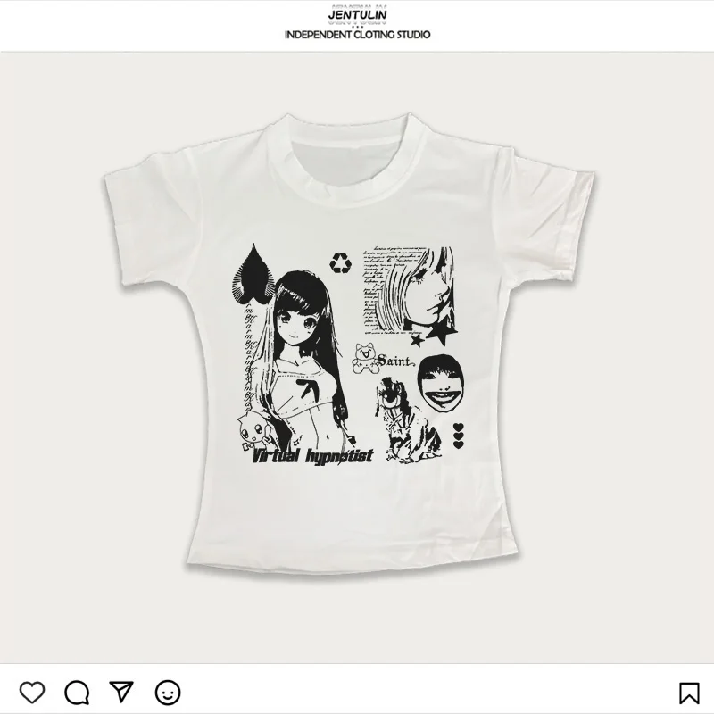 Y2k Tops Emo Crop Top Kleidung Punk Anime Grafiken Tanks & Camis Sommer Grunge Vintage Gothic Kleidung Frauen Korsett Streetwear