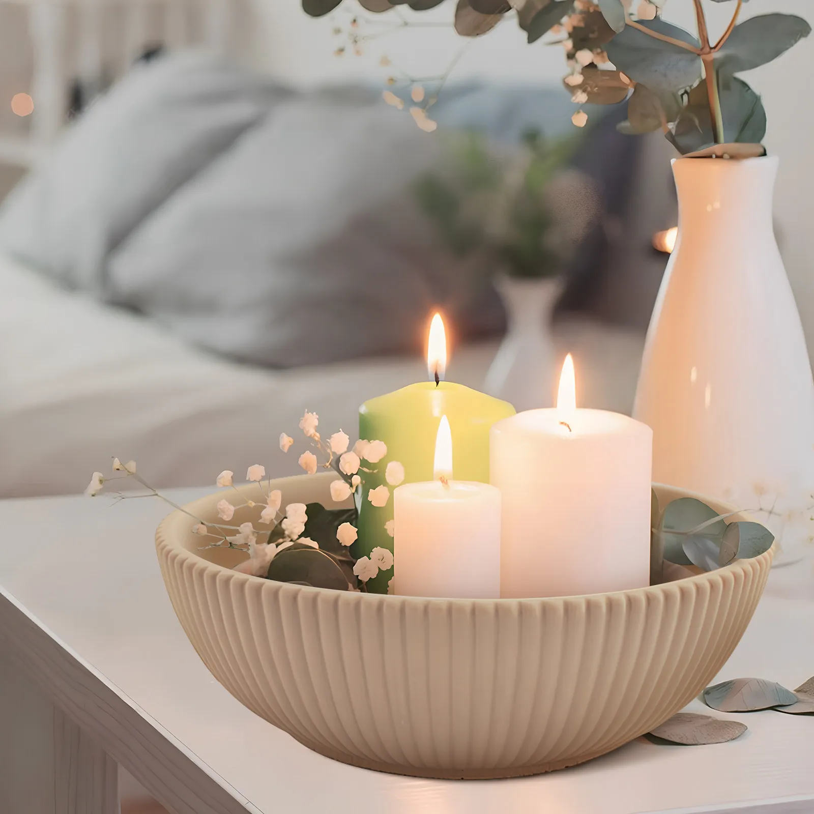 

Круглая силиконовая форма для литья из смолы, гибкая форма для эпоксидной смолы, для бетонных подставок, контейнеров для хранения, кашпо для суккулентов