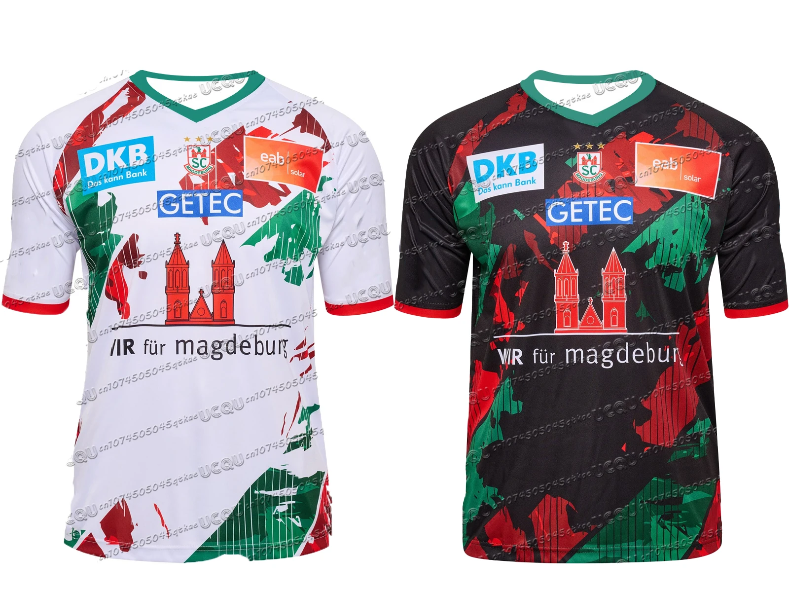 24-25 رجل SC Magdeburg كرة اليد قميص ملابس رياضية المتضخم التدريب كرة اليد موحدة تنفس للجنسين جيرسي المحملة رداء علوي غير رسمي