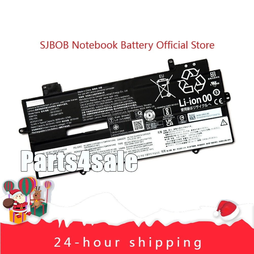 

NEW Genuine L20C4P71 L20D4P71 L20M4P71 Battery For ThinkPad X1 Carbon Gen 9 2021 laptop battery
