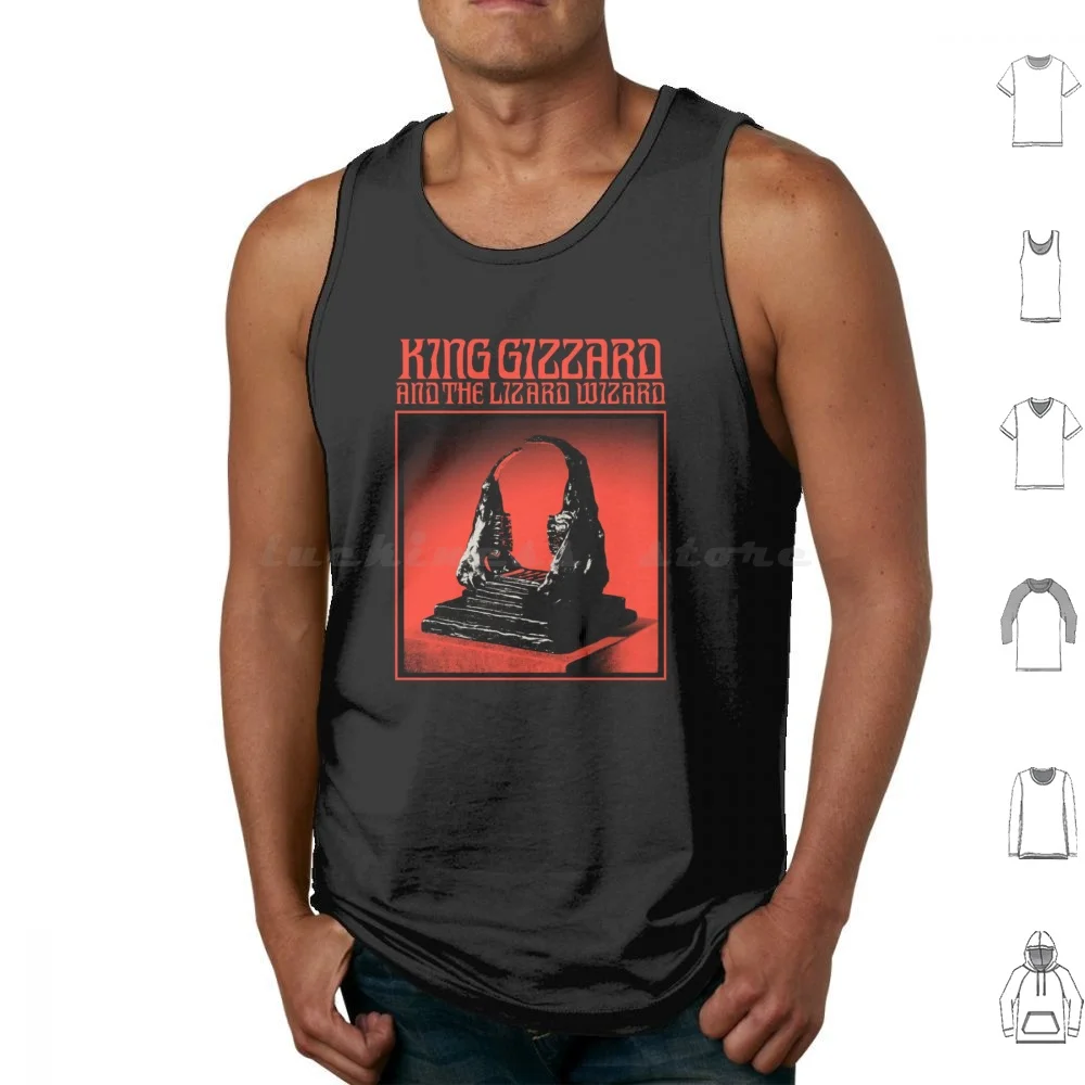 Kgtlw Itrn World Tour Tank Tops Print Cotton San Francisco King Gizzard And The Lizard Wizard Kgtlw Lizard