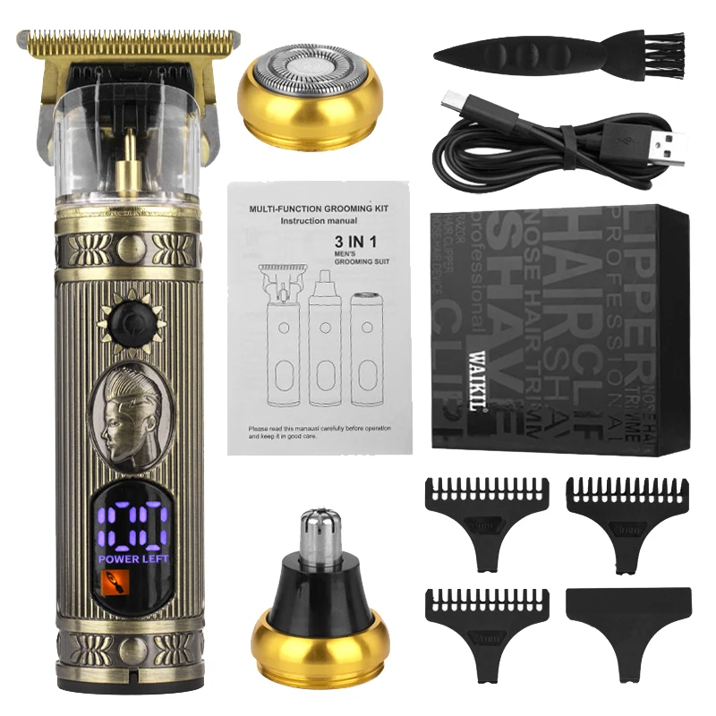 3 in 1 Multifunction Shaver Nose Beard Trimmer Multi Functional Beard Shaving Machine Multi Purpose Razor Foe Men Trimmer Hair