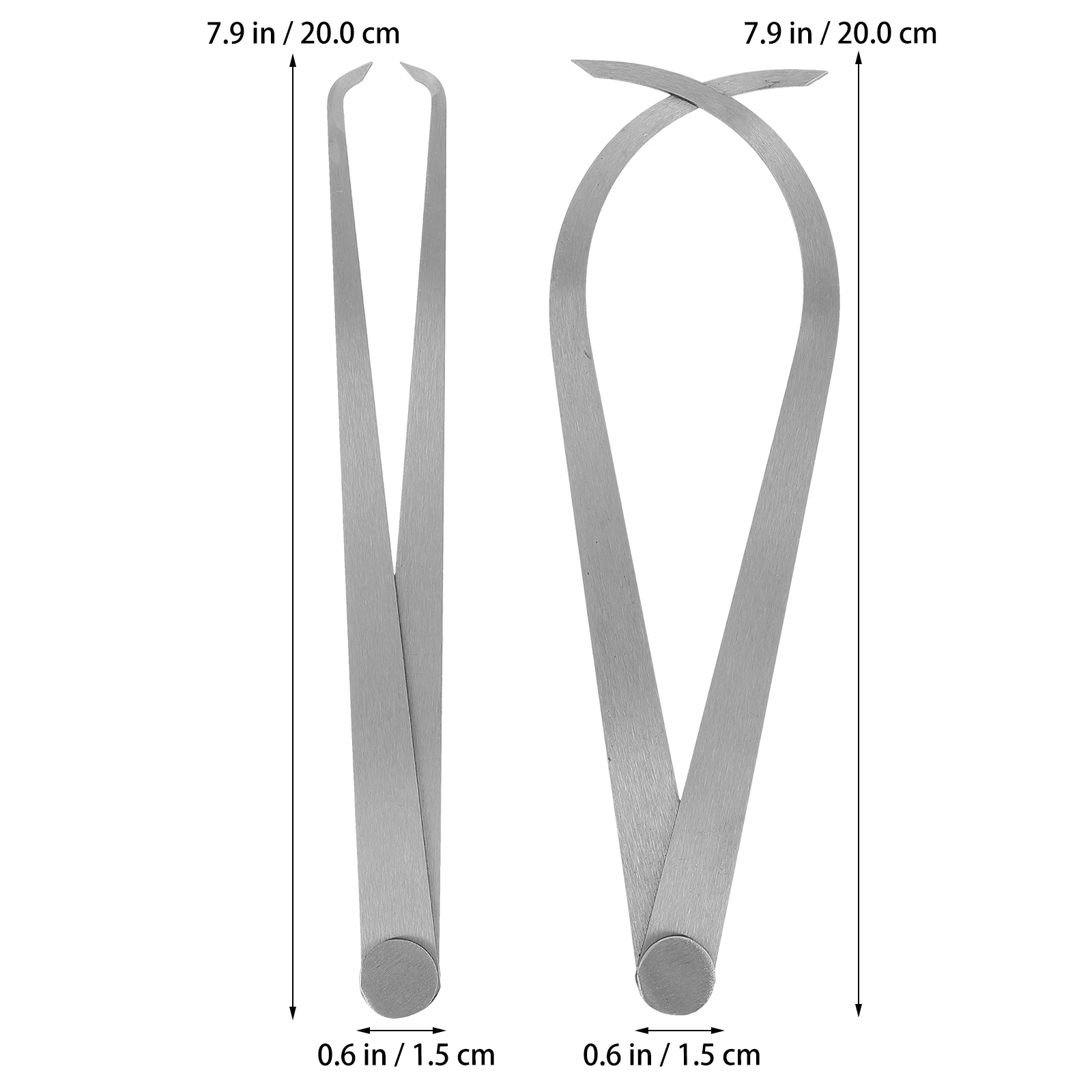 2pcs Outside Calipers Hardened Measuring Tools For Sculpture Modeling Carving Metal Caliper Set Fine