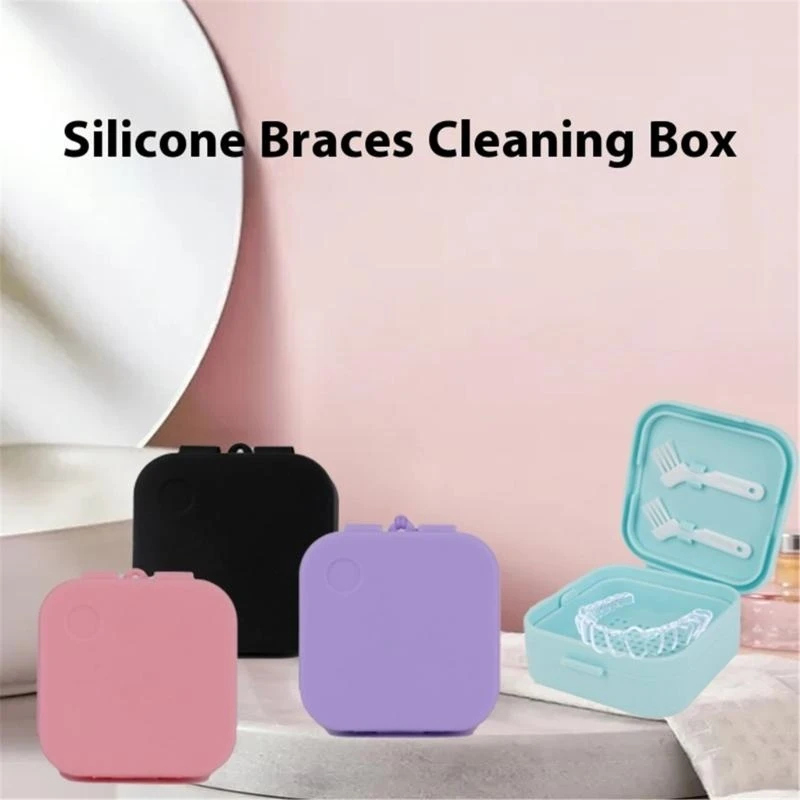 L8RD Black Case for Retainers Lightweight and Practical Silicone Storage Container