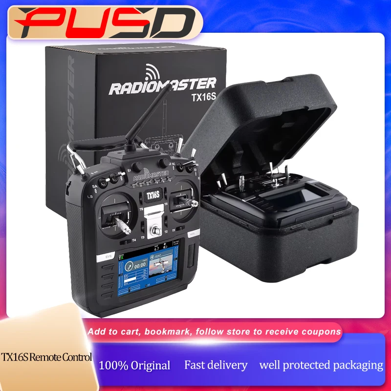 

New RadioMaster TX16S MKII V4.0 Hall Gimbals ELRS JP4IN1 Transmitter Remote Control Multi-protocol OpenTX And EdgeTX