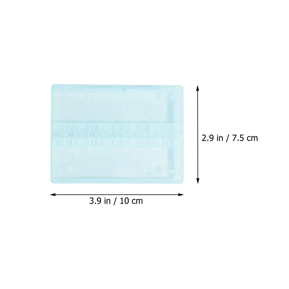 3Pcs Stylish Simple Nail Drill Bits Storage Box Organizer for Manicure Polishing Heads Desktop Display Grinding Head Finishing