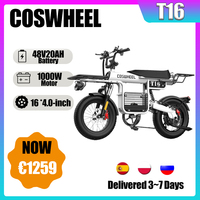 Coswheel T16 bici elettrica T16 1000W adulto pendolare E-bike Mountain bike 16 pollici 48V 20AH bici elettrica Fattire biciclett