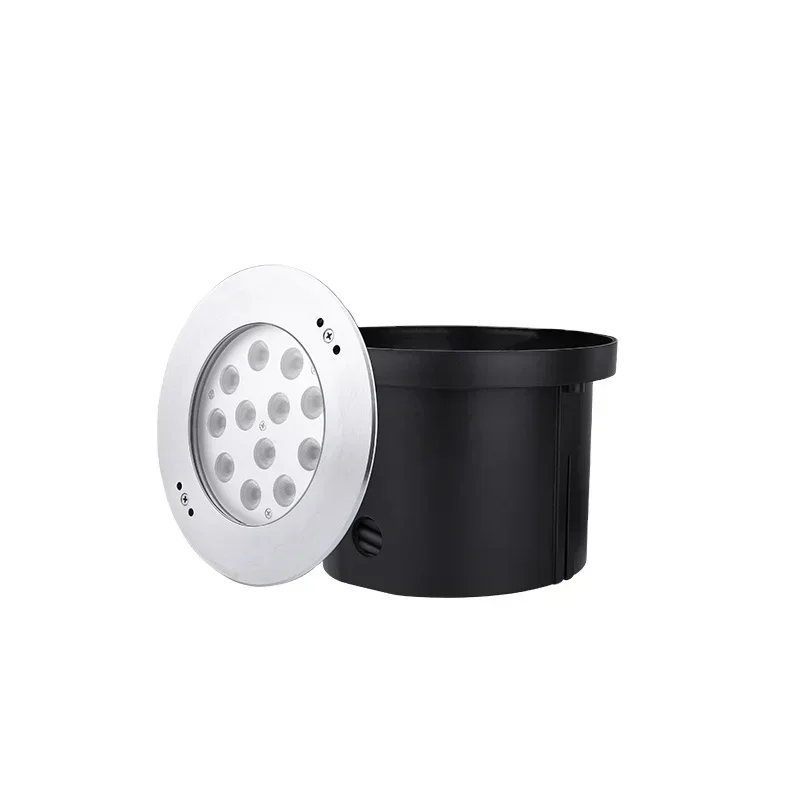 

outdoor under water salt water 316SS 12v ac dc recessed thin cement swimming pool rgb lamp led