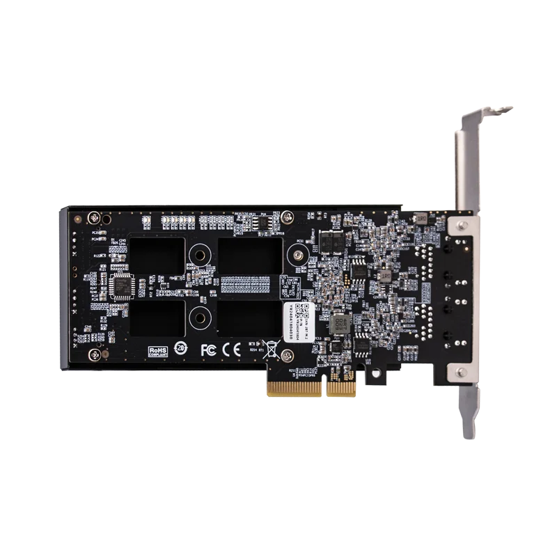 La scheda di rete di archiviazione XikeStor contiene due slot M.2 Nvme e due porte RJ45 10G
