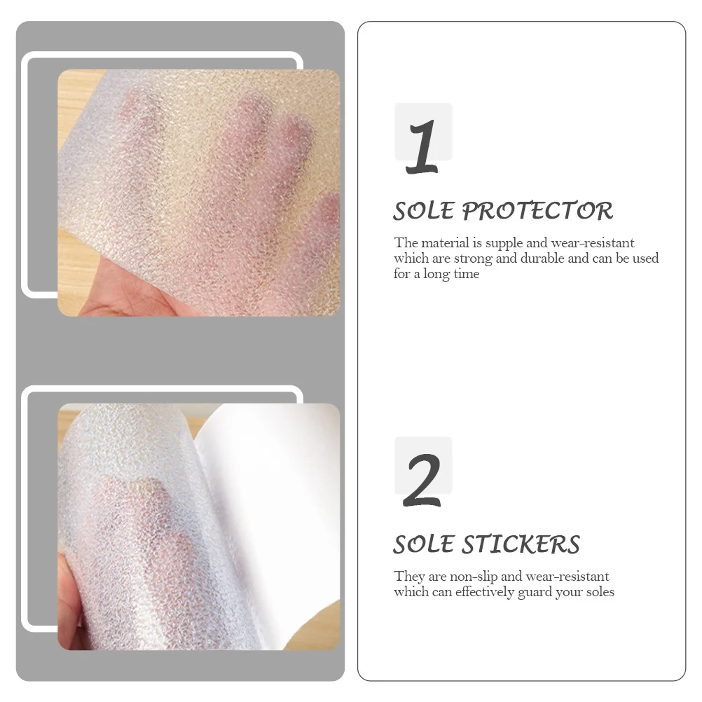 

Anti-Slip Waterproof Sole Stickers High-Heels Bottom Pads Wear-Resistant Silent Design Shoes Protector
