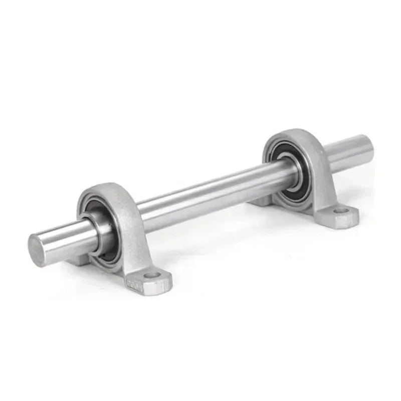 1PC 316SS Optical Axis Linear Rail Shaft OD 8 10 12 15 20mm 2PC KP/KPL Bore Ball Bearing Pillow Block Mounted Support Zinc Alloy