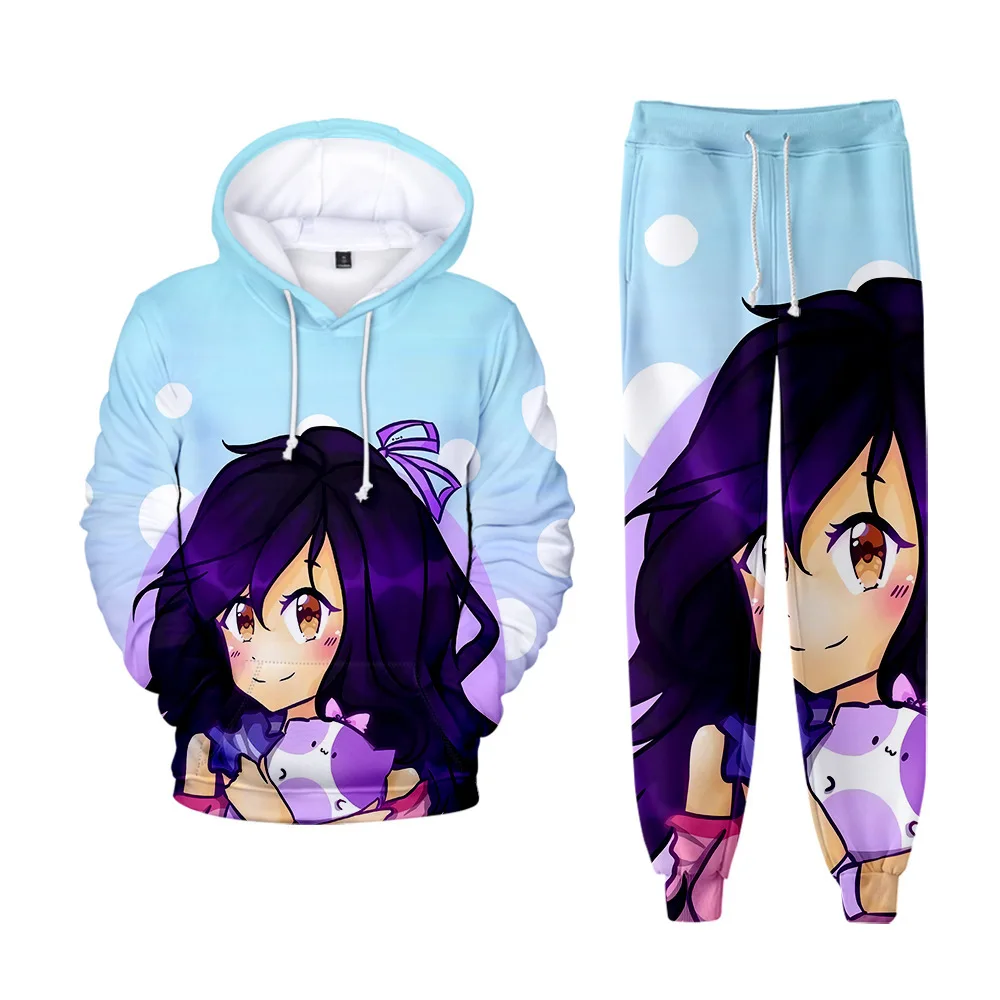 Anime Aphmau Merch 3D Print kids Tracksuit Set Casual Hoodie+Pants 2pcs Sets Spring Autumn Oversized Sweatshirt Fashion Clothes