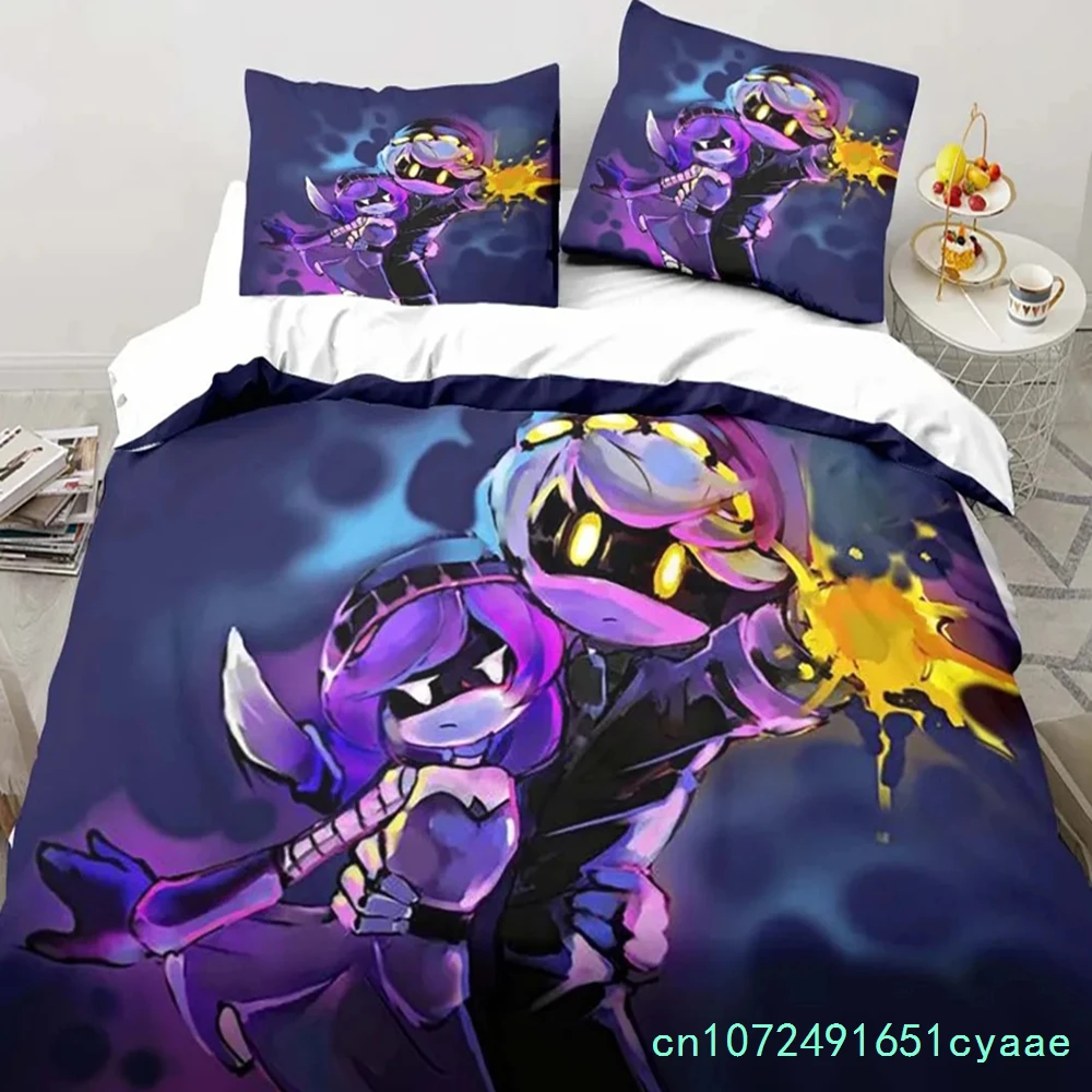 New 3D Print Murder-Drones Cartoon Bedding Set,Duvet Cover Bed Set Quilt Cover Pillowcase,King Queen Twin Size Boys Girls Adults