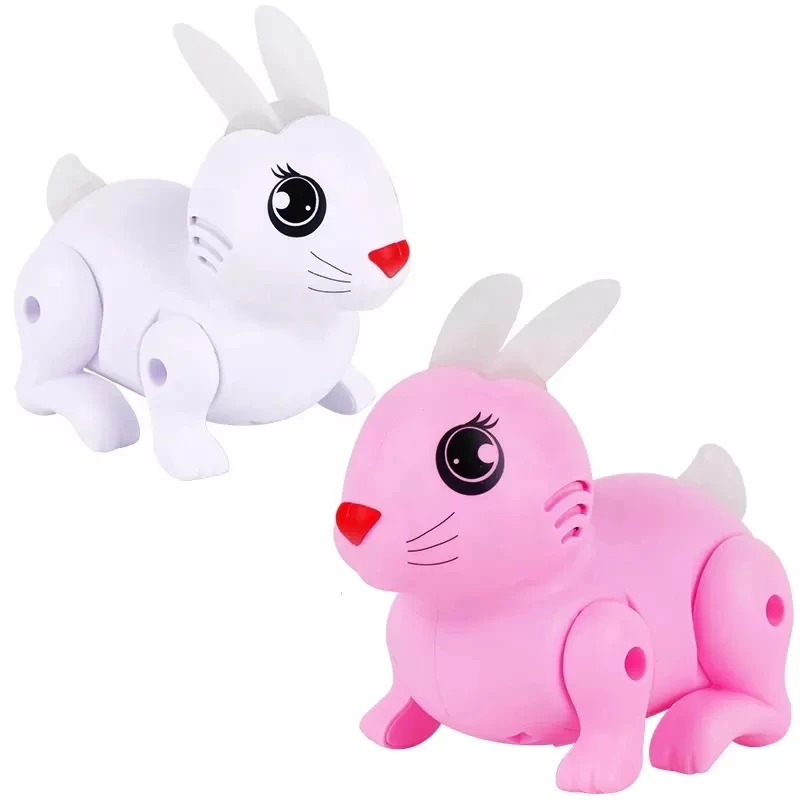 

Electronic Pet Rabbit Electronic Toy Acousto-Optic LED Lighting Walking Toy Children Birthday Present