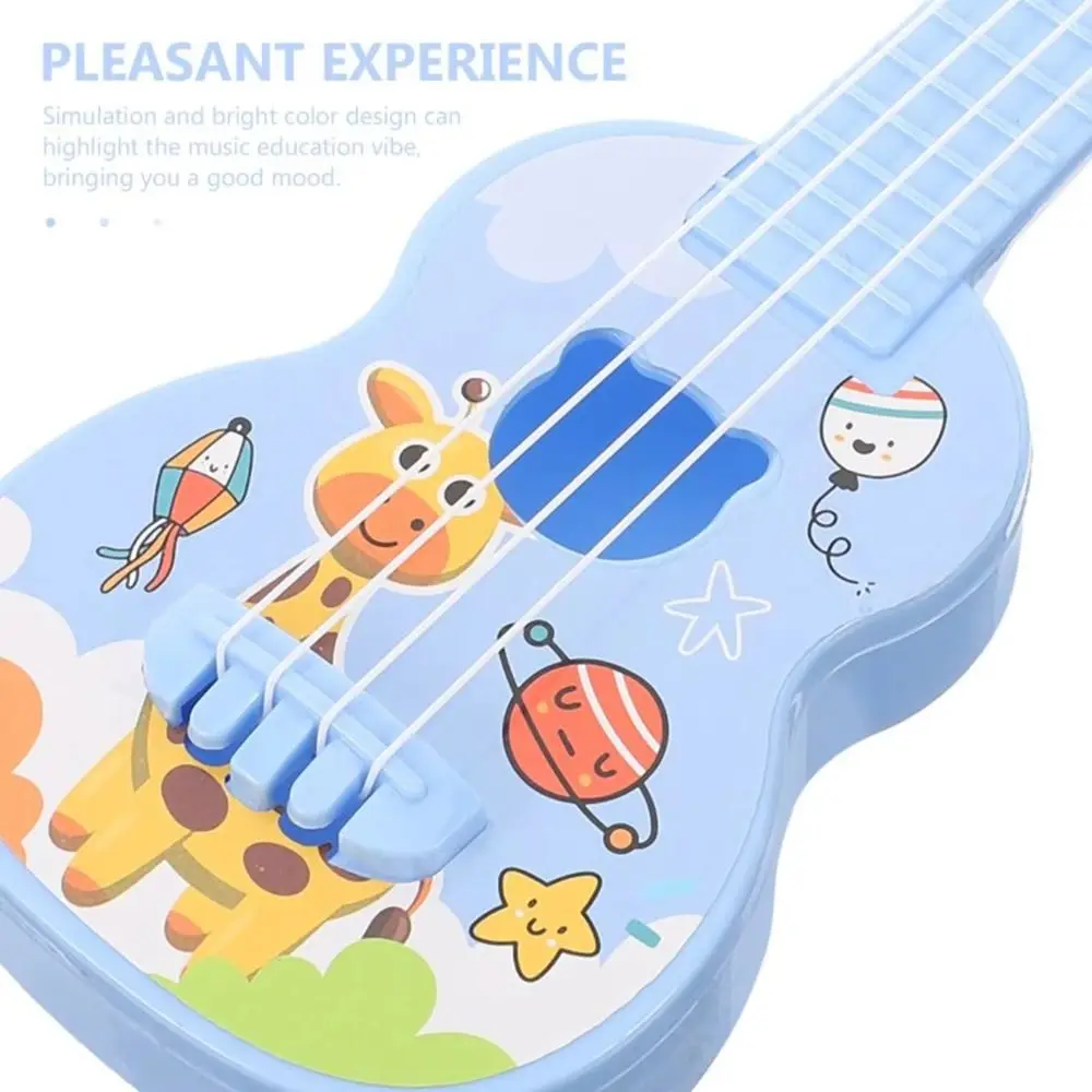 Ukulele de dessin animé pour enfants, mini jouets musicaux créatifs, cadeau pour débutants, instruments de musique, haute qualité