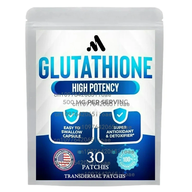 

30 Patches L-Glutathione Transdermal Patches Skin Whitening and Lightening with Vitamin C & E