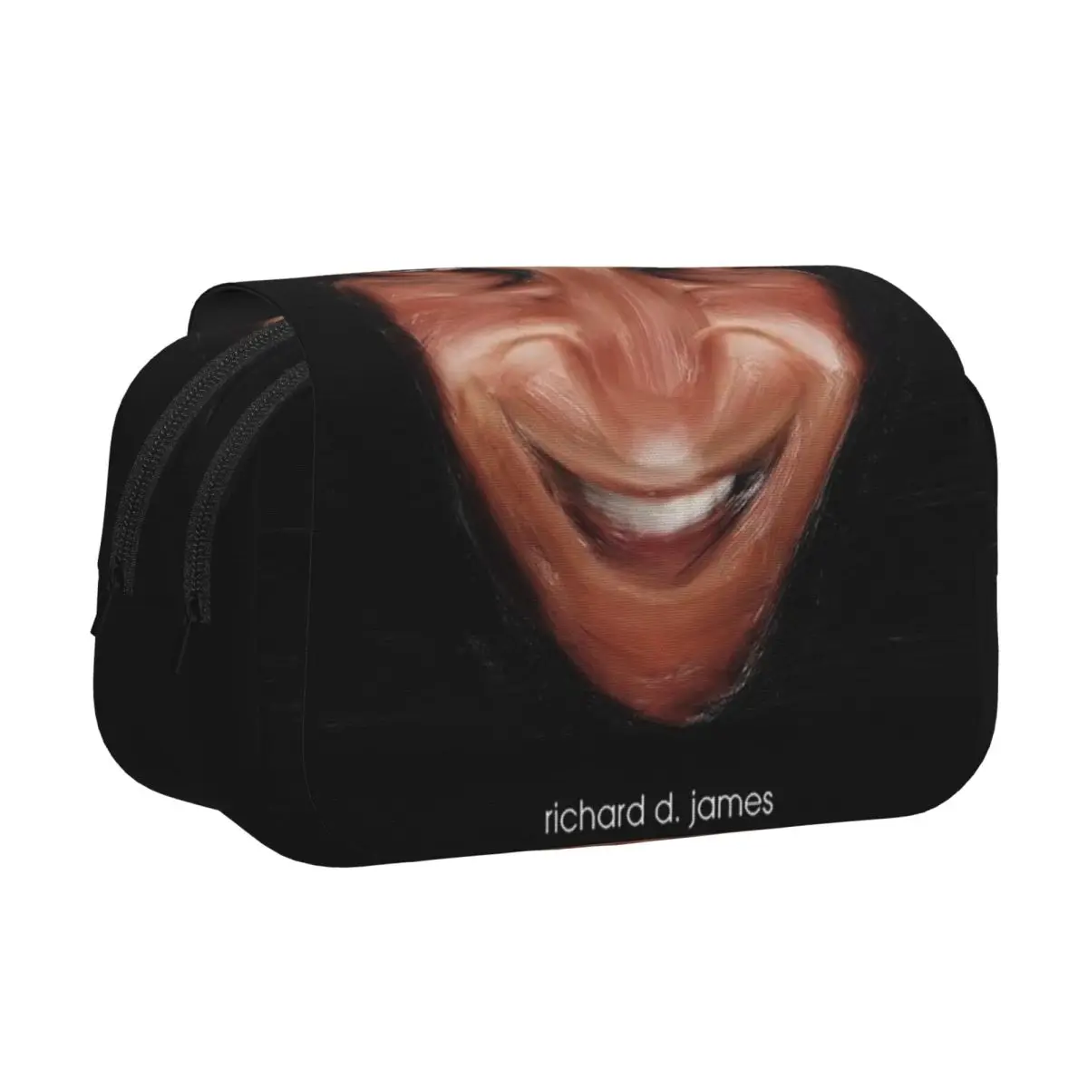 Aphex Twin Electronic Music Artist Producer Pencil Cases Pencil Pouch Hard Shell Leather Big Capacity Pen Box Pencil Bag