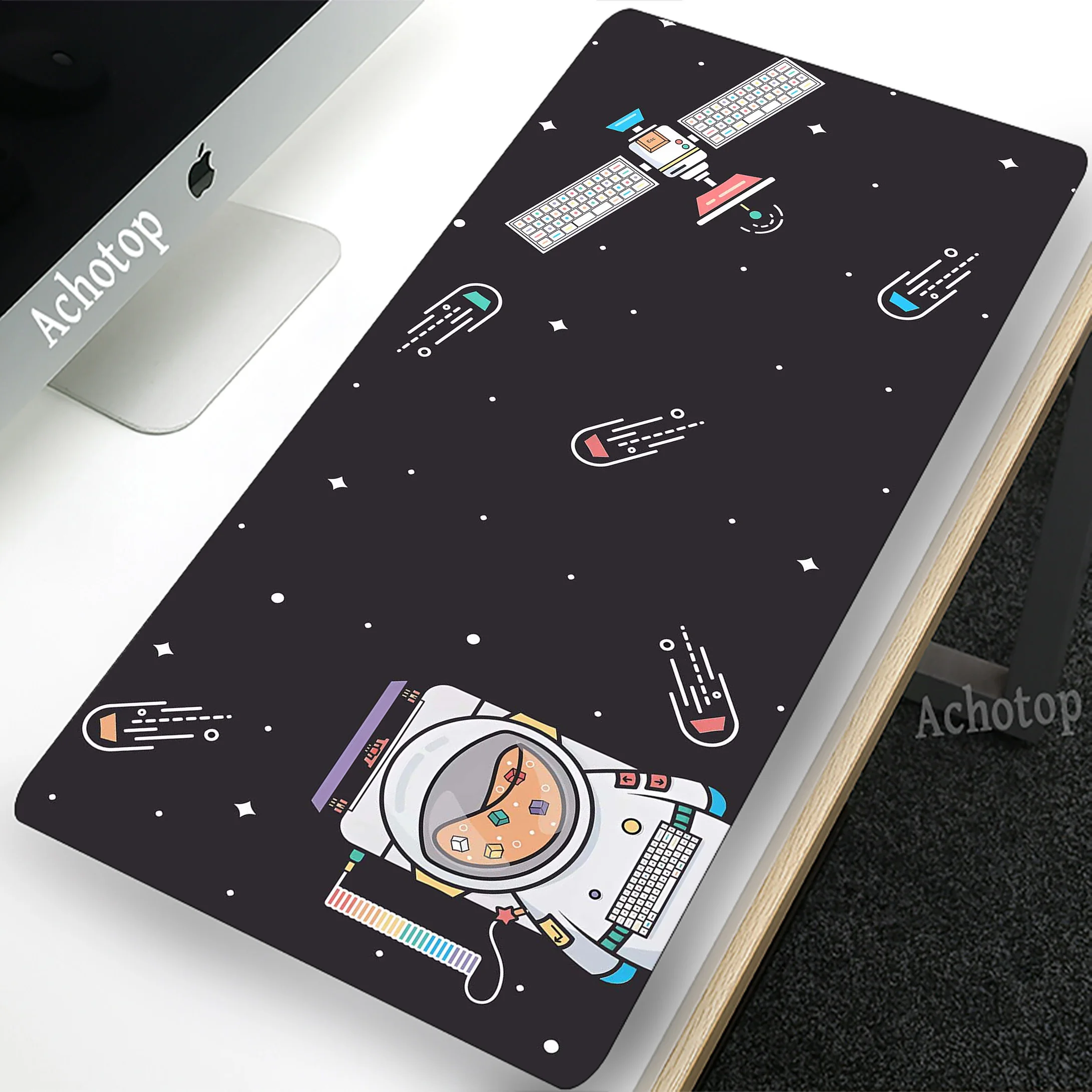 

Astronaut Extended Mousepad Gaming Speed Keyboard Pads Locking Edge Desk Mat Notebook Office Mouse Pad Tapis De Souris 900x400mm