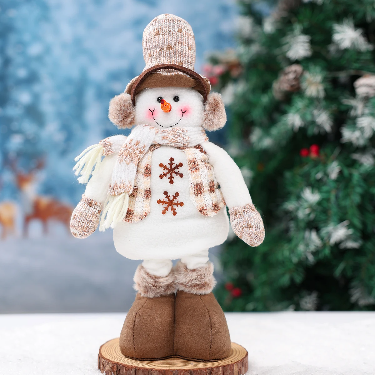 Teleskop-Schneemann-Puppe, frohe Weihnachtsdekoration für Zuhause, 2025, Weihnachtsschmuck, Weihnachten, Navidad, Noel, Geschenke, Neujahr 2026