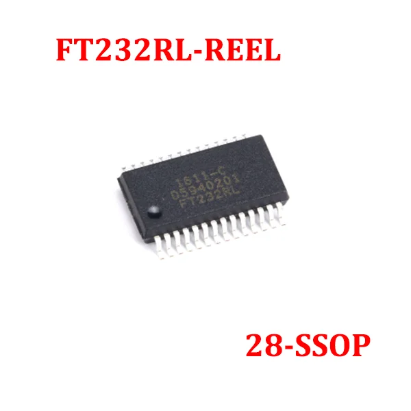 

1PCS/5PCS/50PCS/100PCS FT232RL-REEL FT232RLREEL FT232RL IC USB FS SERIAL UART 28-SSOP