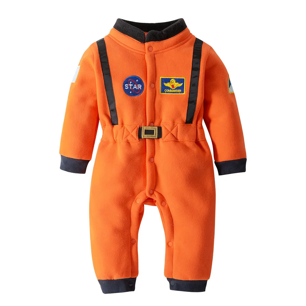 New Astronaut Costume Space Suit Rompers for Baby Boys Toddler Infant Christmas Birthday Party Halloween Cosplay Fancy Dress