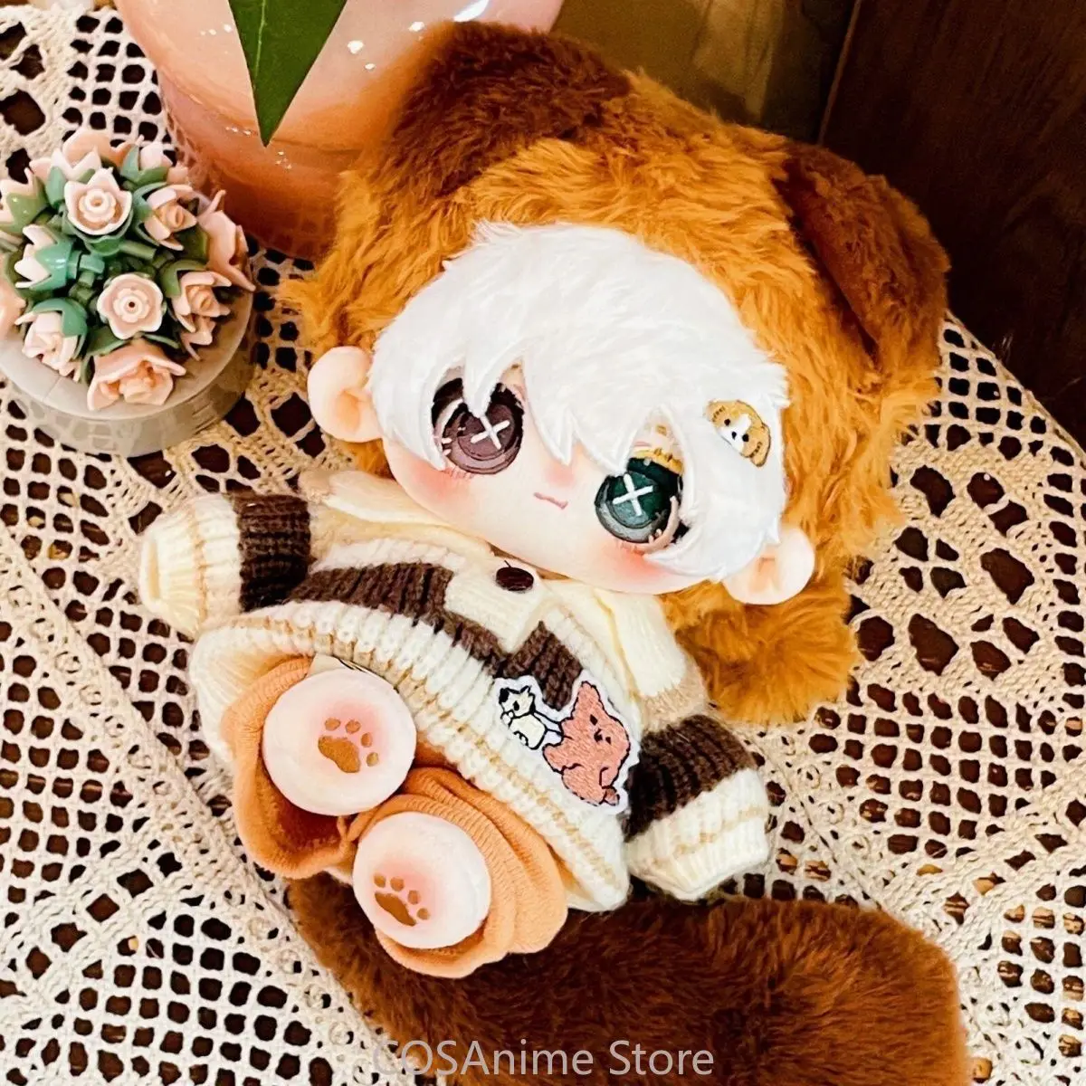 

Game Role Luca Balsa Prisoner Cosplay 20cm Plush Body Dress Up Clothes Lovely Cotton Stuffed Figure Birthday Gift