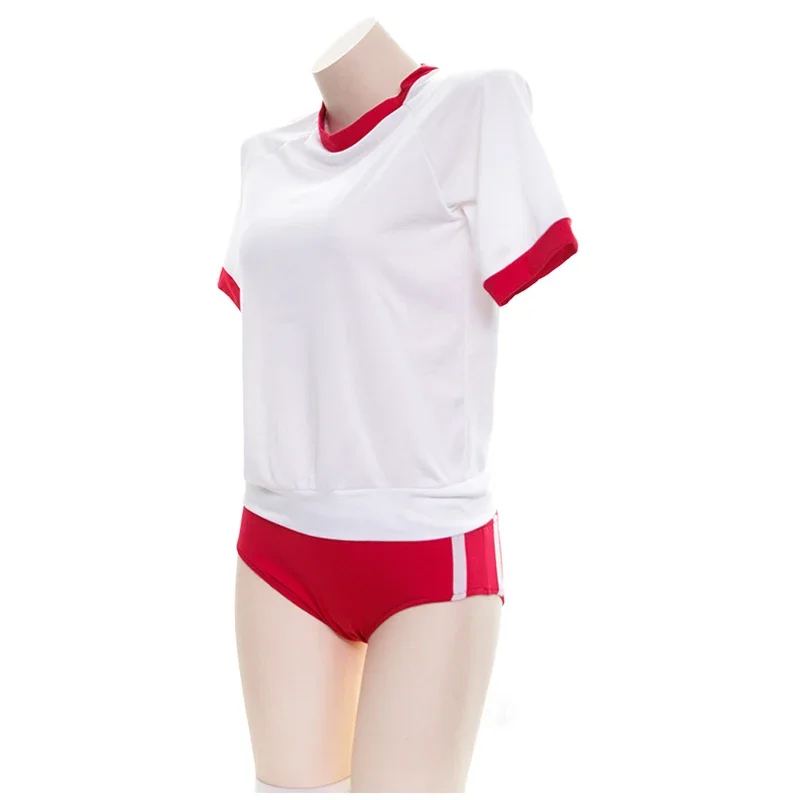 Anime Japanese Anime Girl Student Gymnastics Gym Outfit Cheerleader Uniform Costume School Girl Sports Sukumizu Cosplay