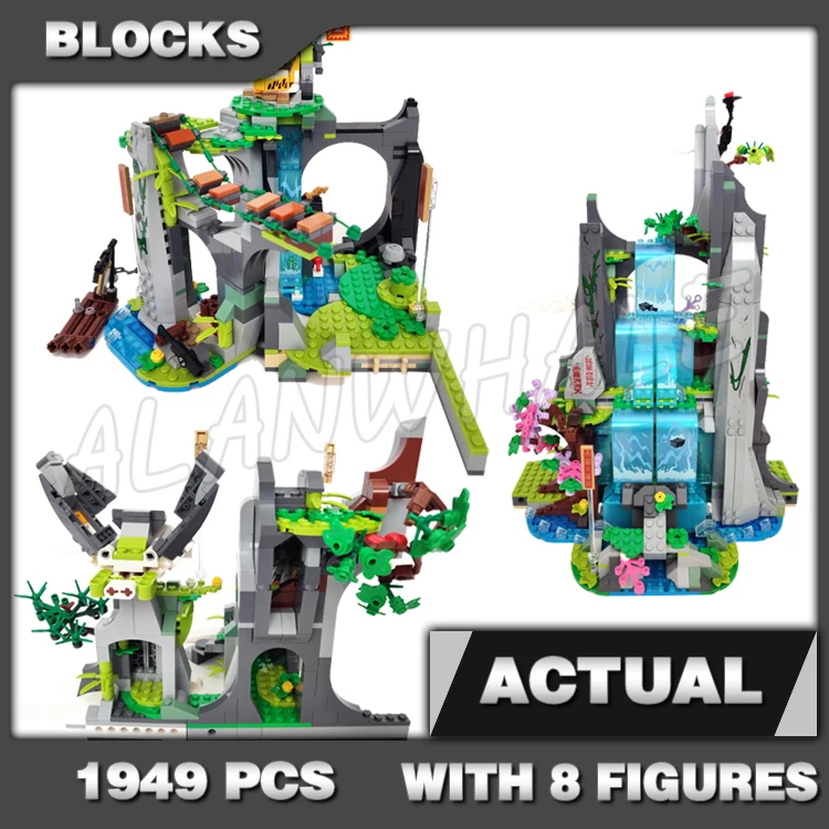 1949pcs Monkie Kid The Legendary Flower Fruit Mountain Monkey King Sun Wukong 60047 Building Blocks Sets Compatible With Model