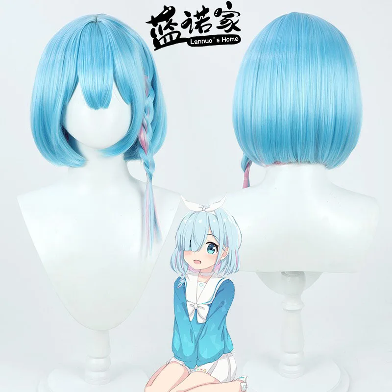 

Игра Blue Archive the Animation Arona A.R.O.N.A. Cos Косплей Парик Хэллоуин Реквизит Синтетические волосы Термостойкое волокно