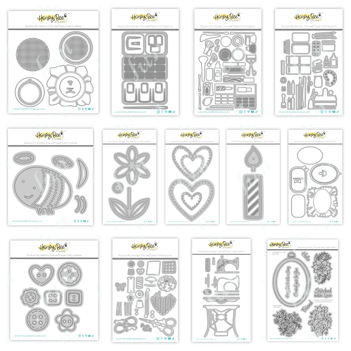 

Metal Cutting Dies Stencils Scrapbook for Card Make DIY Crafts New Stitches Hearts Dies Supplies Photo Album Craft Decoration