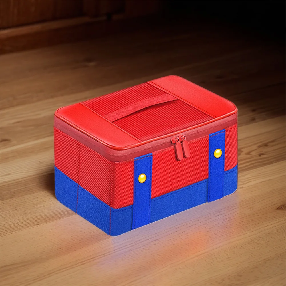 حقيبة حمل كبيرة واقية مضادة للصدمات حقيبة سفر مقاومة للماء لملحقات ألعاب NS Switch/Switch OLED